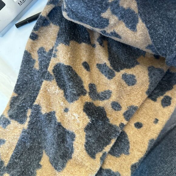 Entro Muted Tan and Black Cheetah Print Drawstring Jogger Pants With Pockets L - Picture 10 of 14